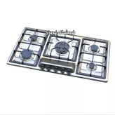 اجاق گاز صفحه ای استیل 5 شعله طرح اپکس