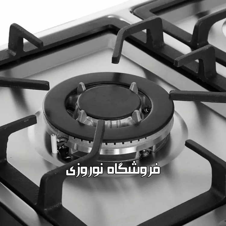 اجاق گاز صفحه ای استیل 5 شعله ترموکوبل دار