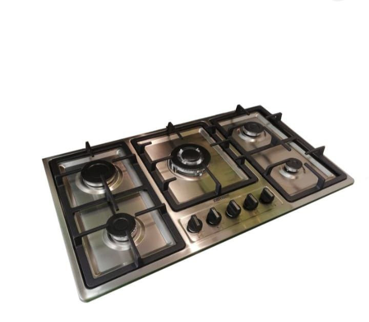 اجاق گاز صفحه ای 5 شعله استیل برند افرا طرح بوش