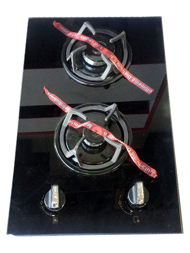 اجاق گاز صفحه ای 2 شعله شیشه ای برند افرا