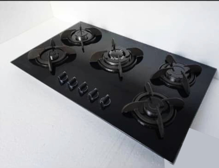 اجاق گاز صفحه ای 5 شعله شیشه ای مدل کنی برند افرا