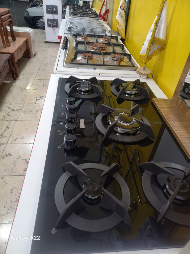 اجاق گاز صفحه ای 5 شعله چدن داتیسی