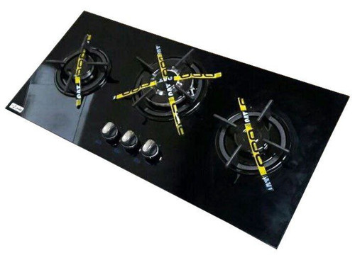 اجاق گاز صفحه 3 شعله خطی شیشه ای برند جنرال